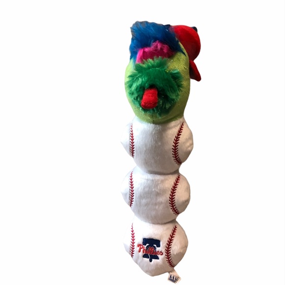 π MLB Mascots Phillie Phanatic Plush Dog Toy - Picture 3 of 9
